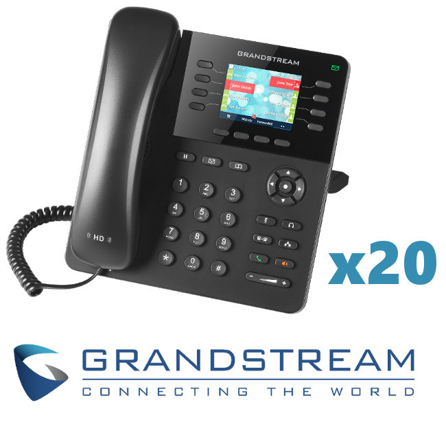 MAKE OFFER 20 Grandstream GXP2135 IP 8 Line Gigabit Enterprise Phone Bluetooth