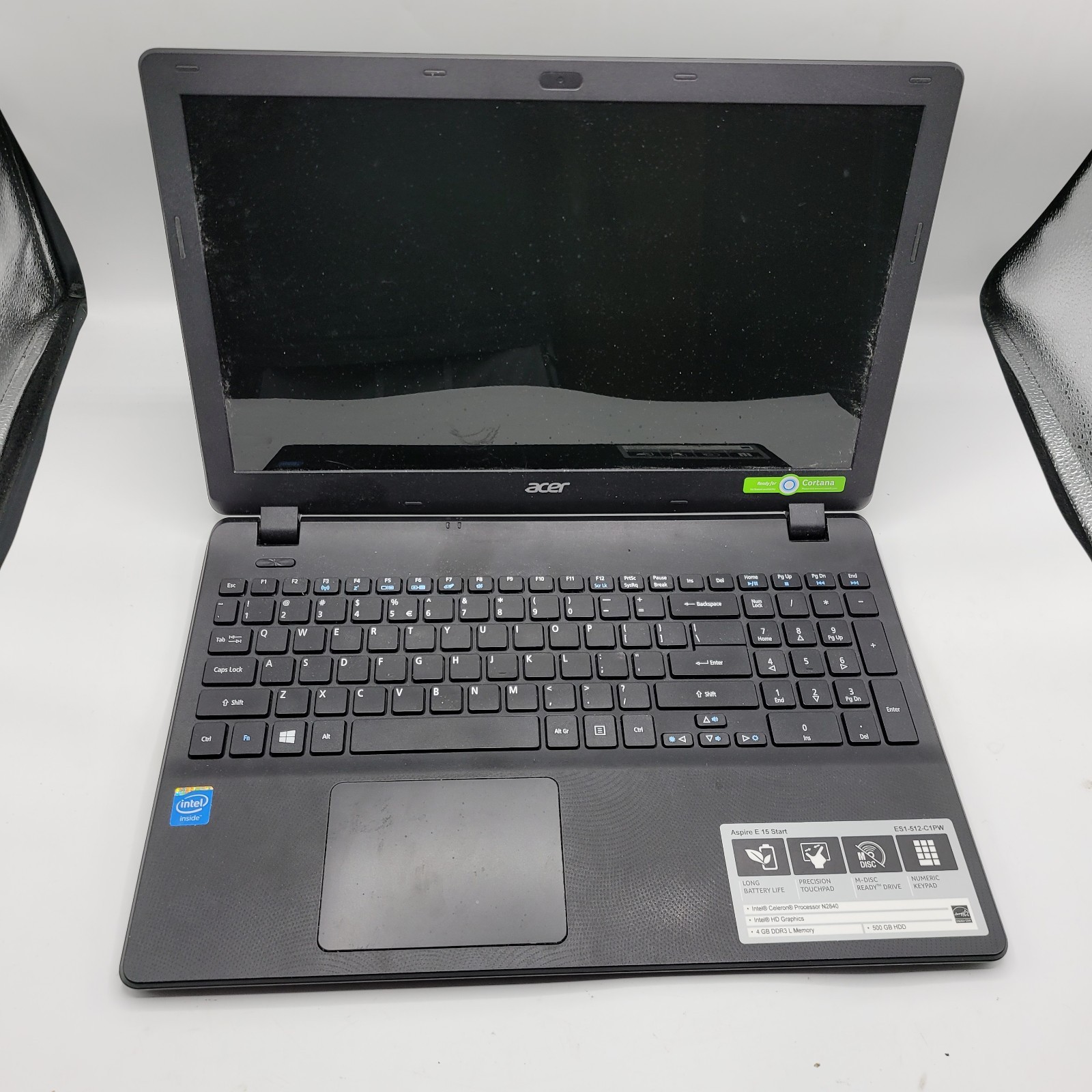 Acer Aspire E15 Start Intel Celeron No RAM  500GB HDD 15.6" FOR PARTS