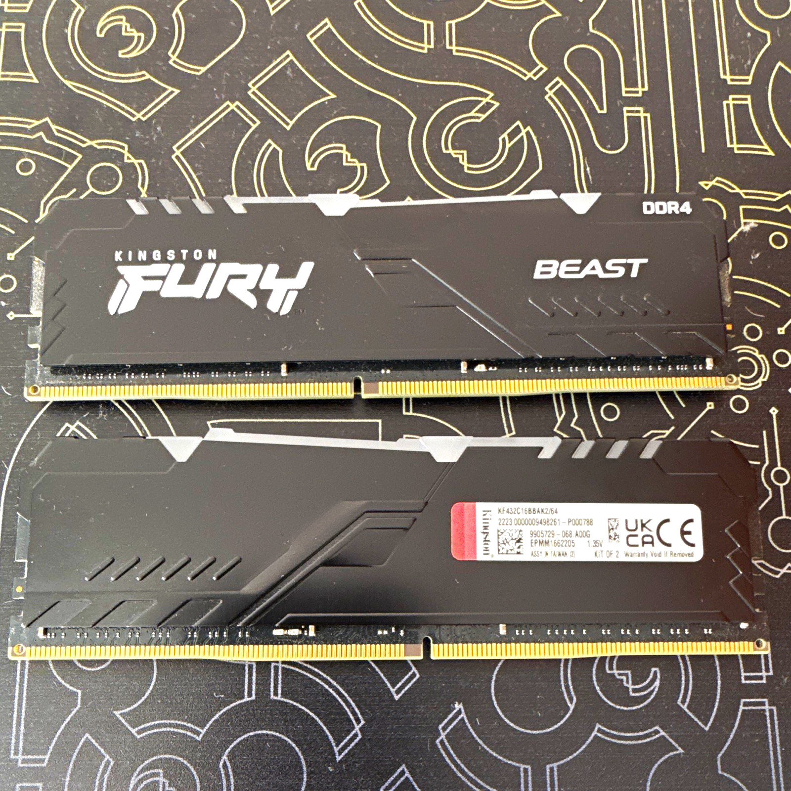 Kingston FURY Beast 64GB (2x32GB) DDR4-3200 DIMM 288-Pin Non-ECC KF432C16BBK2/64