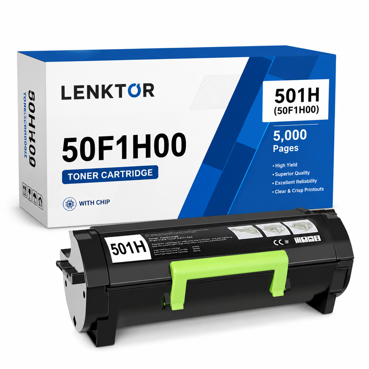 MS310 50F1H00 1PK High Yield Toner for MS310dn MS410dn MS510dn MS610dn MS610de