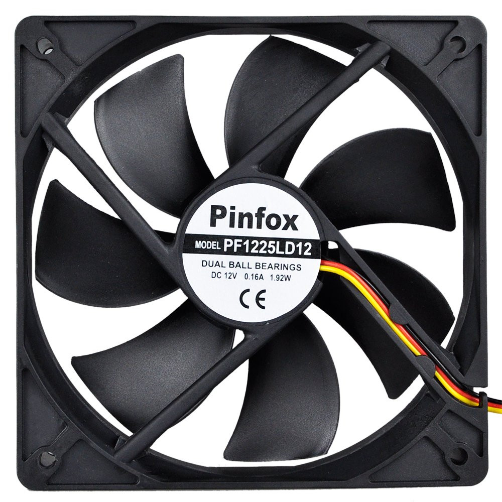 12V DC 120Mm Quiet Cooling Fan Silent, Variable Speed Control by 5V to 12V Input