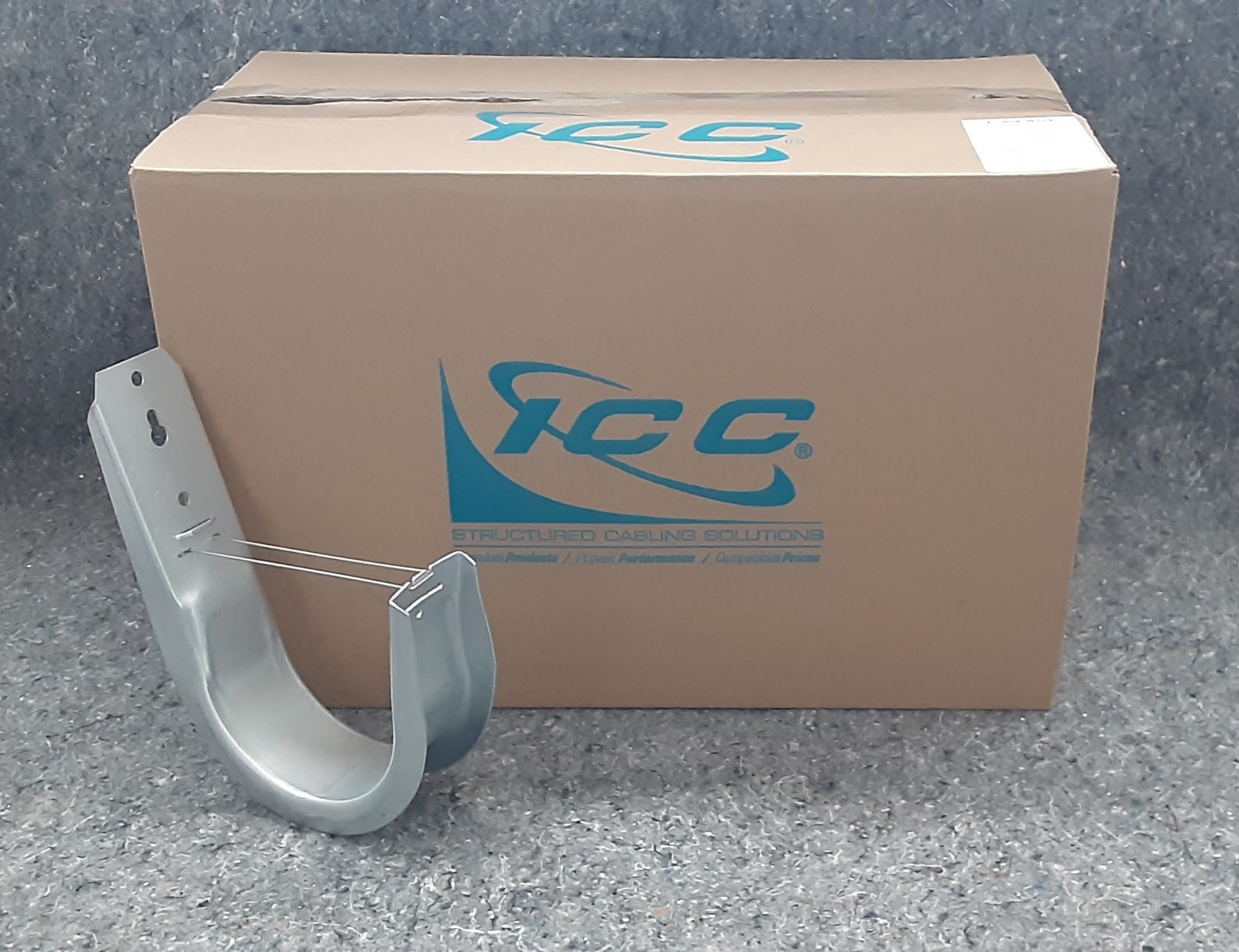 (25 Pack) ICC 4" J-Hook Cable Support - Zinc Plated Galvanized Steel -ICCMSJHK55