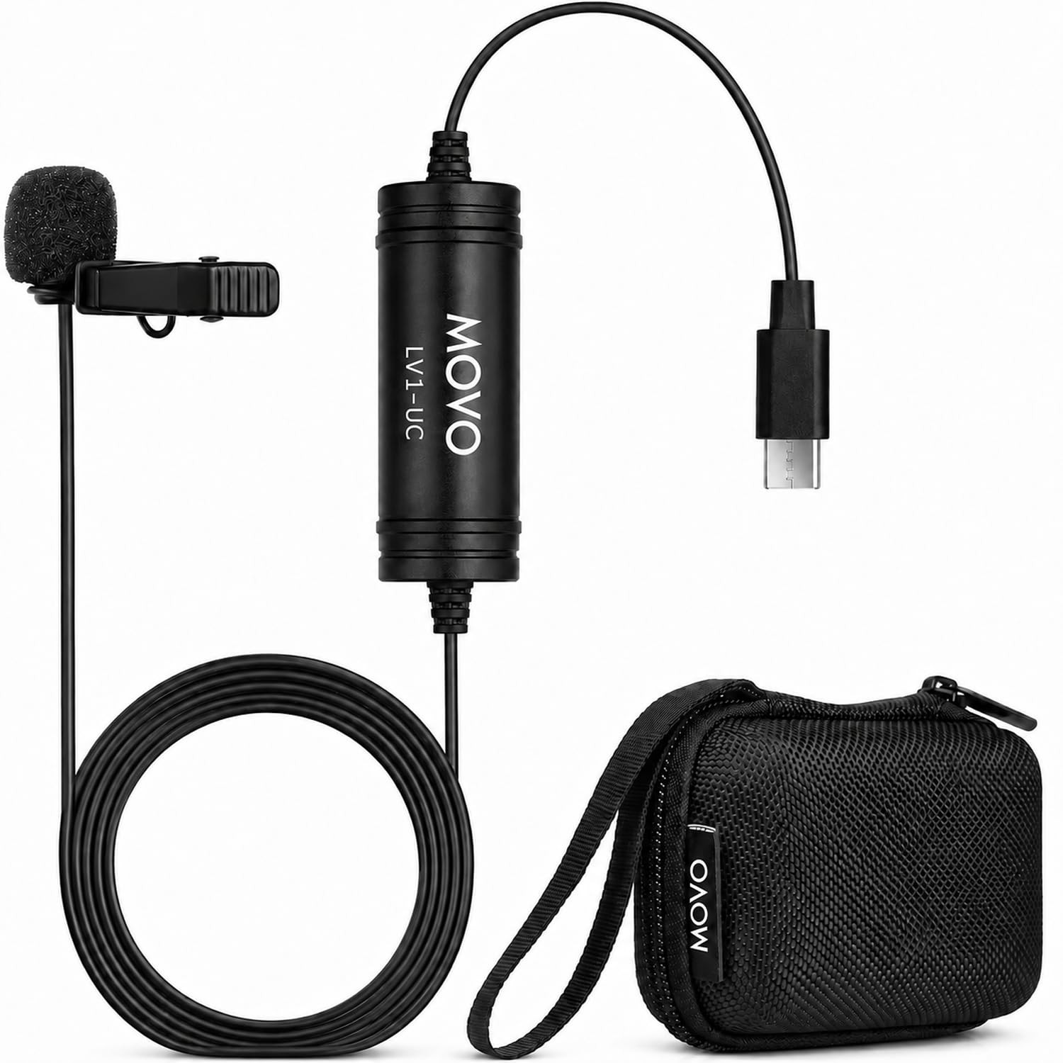 LV1-UC USB-Lavalier Microphone for iPhone 15, 16 & 17 – Clip-On