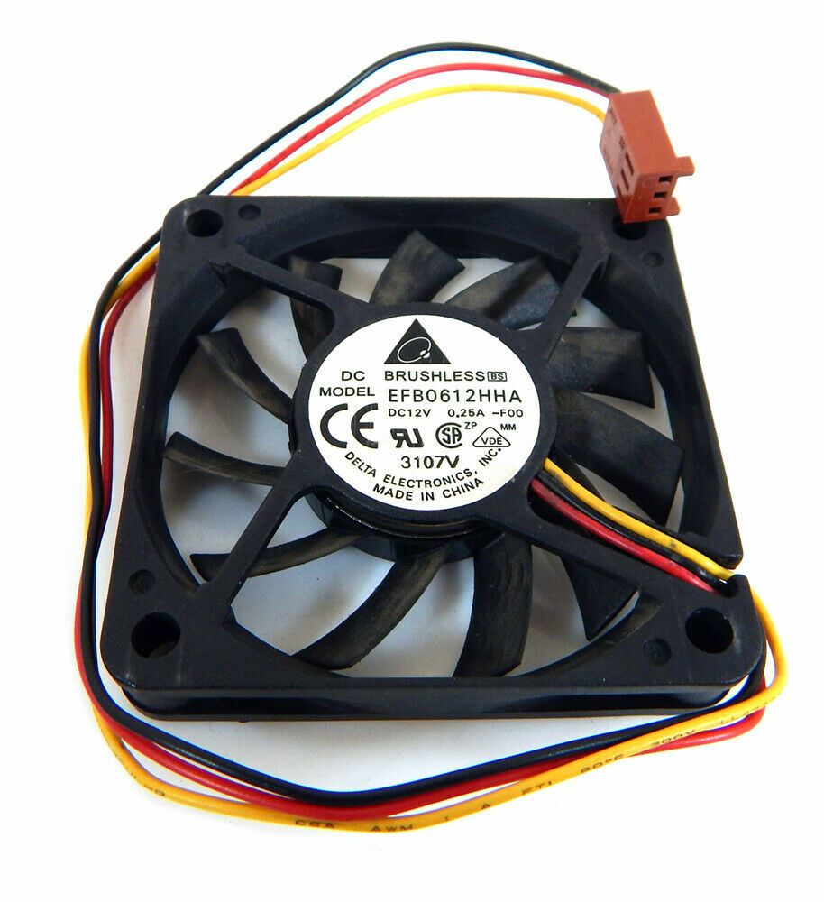 Delta 12v DC 0.25a 60x10mm 3-Wire Fan EFB0612HHA-F00 2125 Brushless Fan