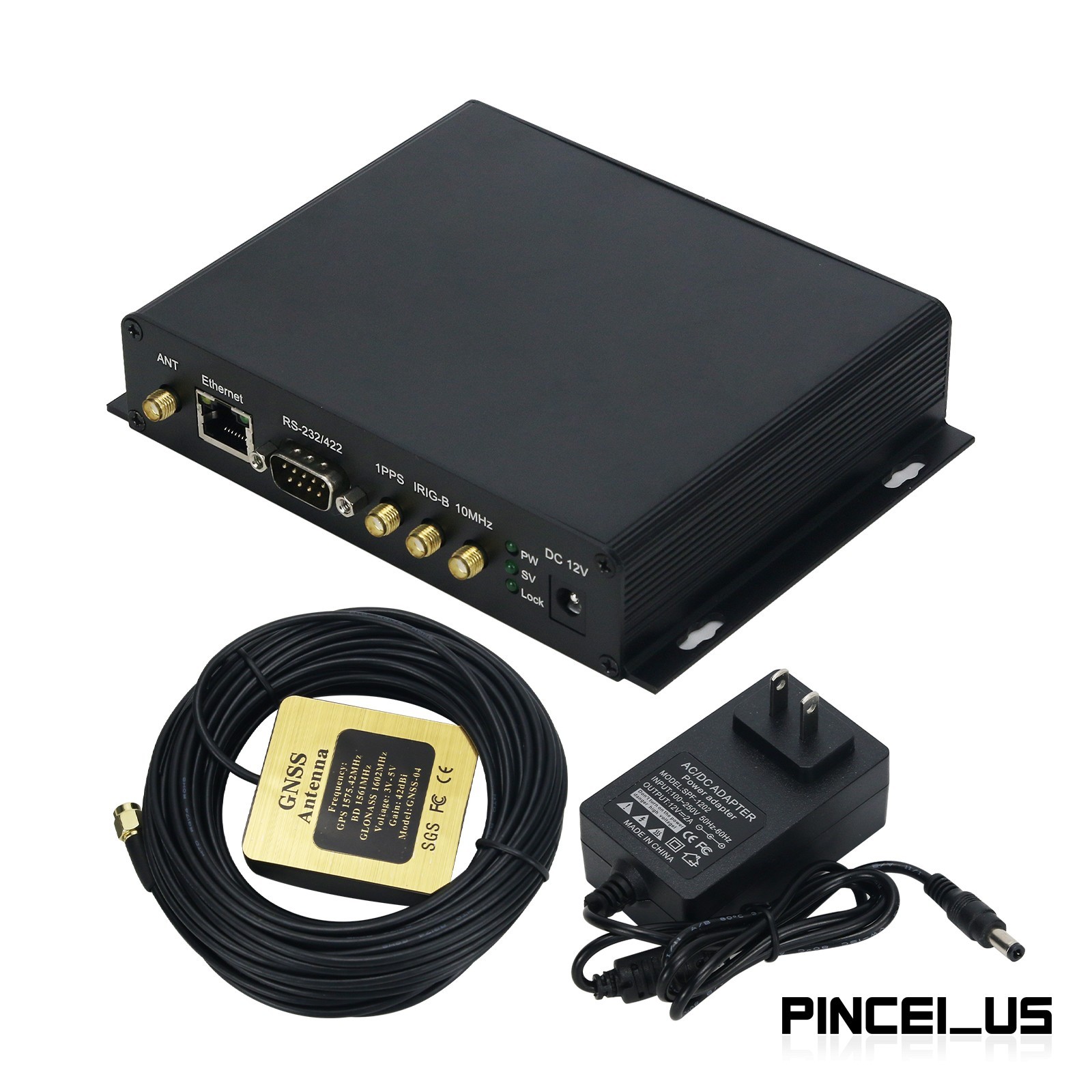 GPS Disciplined Oscillator NTP Server TF-GNSSDO-10 Ordinary OCXO/ 32.8FT Antenna