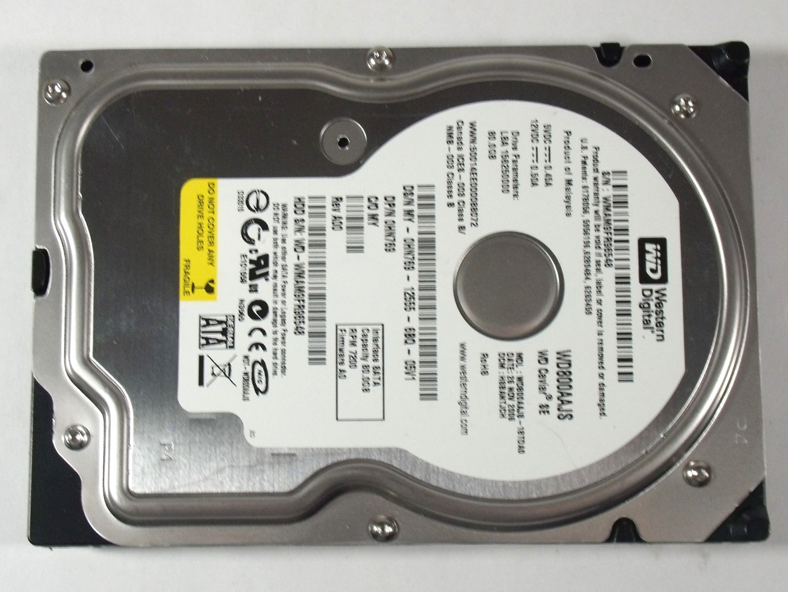 2 - Western Digital WD800AAJS 7200rpm 80GB Hard Drives