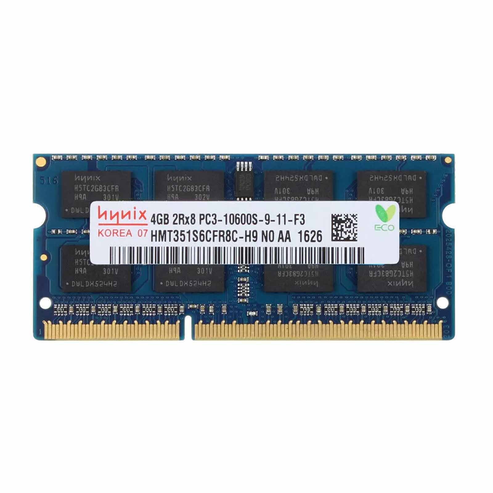 Hynix 8GB 2X4GB 4GB DDR3 1333MHz PC3-10600S SODIMM Laptop Memory RAM Lot