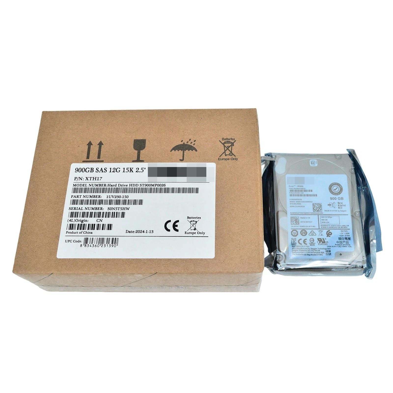 Fits Dell 900GB SAS 15k 2.5" 12G HDD XTH17 Seagate ST900MP0026 in 3.5” Caddy US