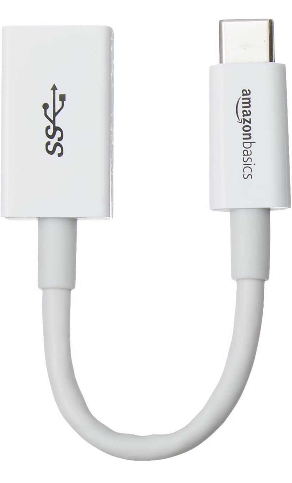 10-pack Amazon Basics USB Type-C to USB 3.1 Gen1 Female Adapter - White,
