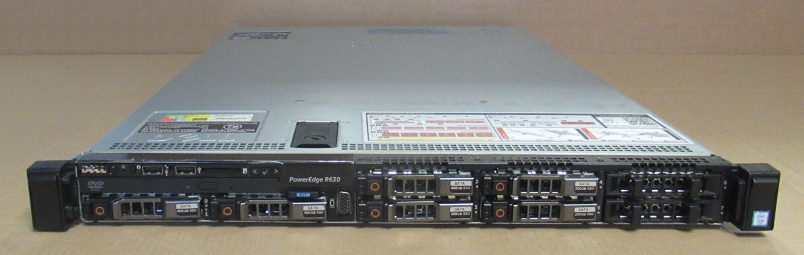 Dell PowerEdge R630 10-Core 2x E5-2630v4 2.2GHz 64GB 8x 2.5" Bay PERC 1U Server