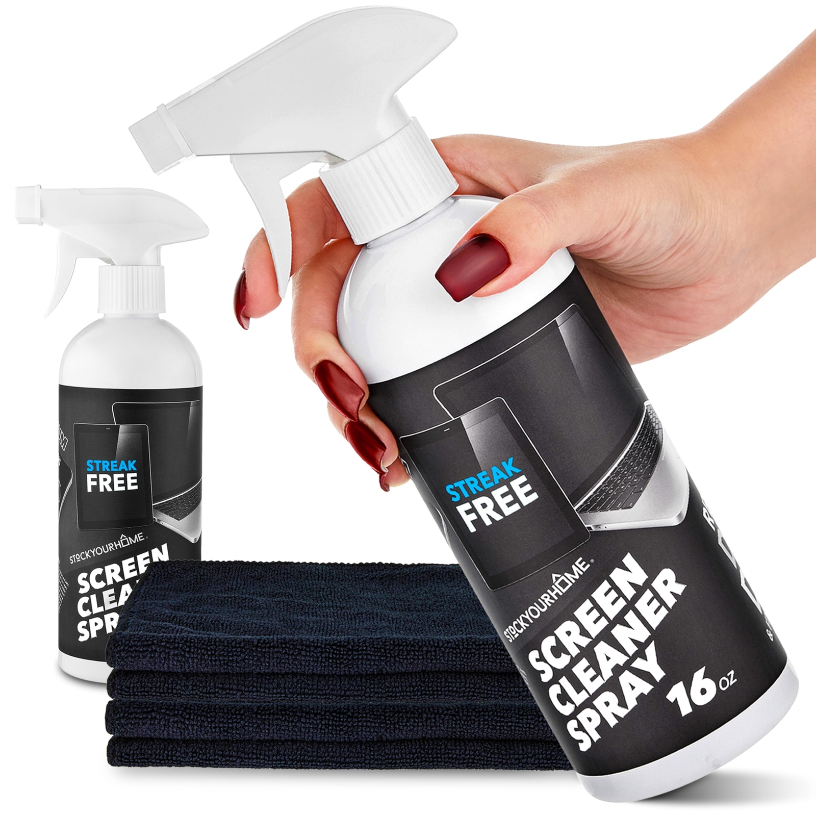 Screen Cleaner Spray 16oz Large Screen Cleaning Kit for TV Laptop Tablet Cleaner