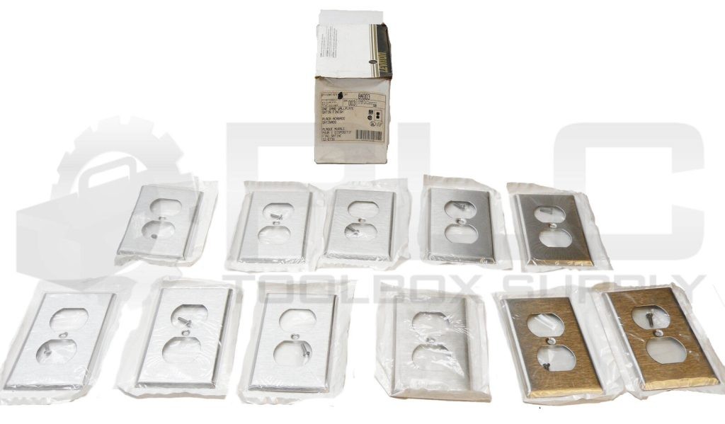NEW BOX OF 11 LEVITON 84003 STAINLESS STEEL WALL PLATE ONE GANG