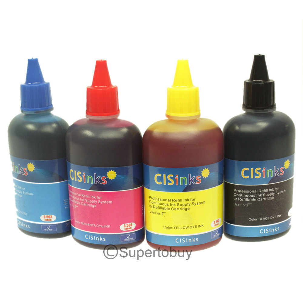 4 Pack Compatible Refill Bulk Ink alternative for WF-7610 WF-7620 WF-7110