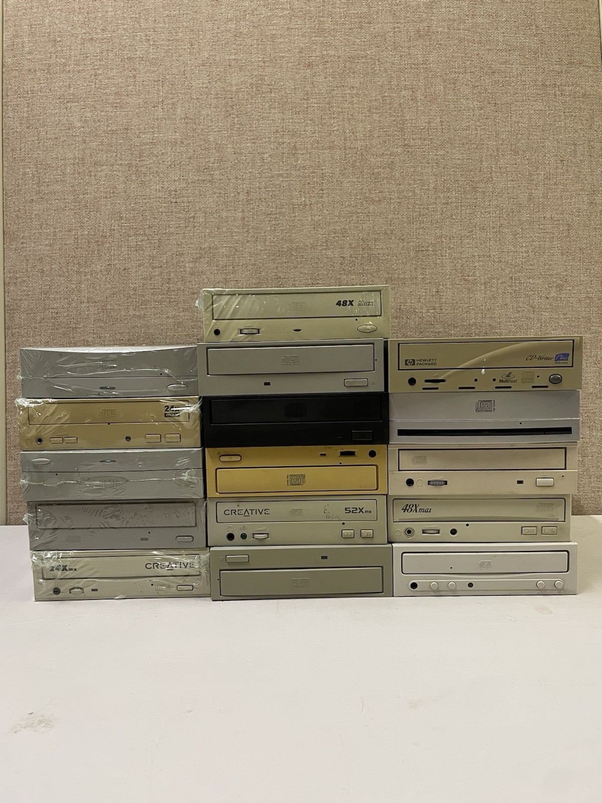 Vintage 90s/00s Internal PC Optical Drive Bulk Lot x16 CD-ROM DVD IDE PATA