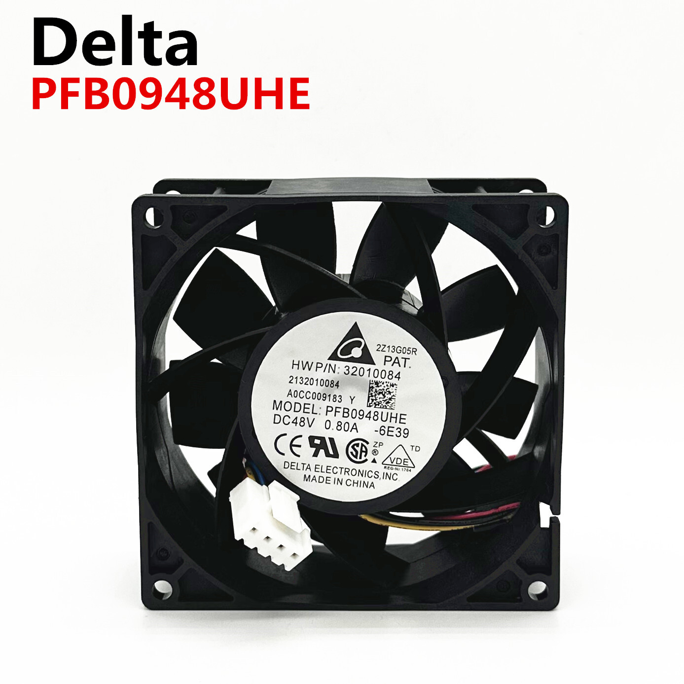 Delta PFB0948UHE 48V 0.80A 9038 9CM Big 4-pin Double Ball Large Air Volume Fan