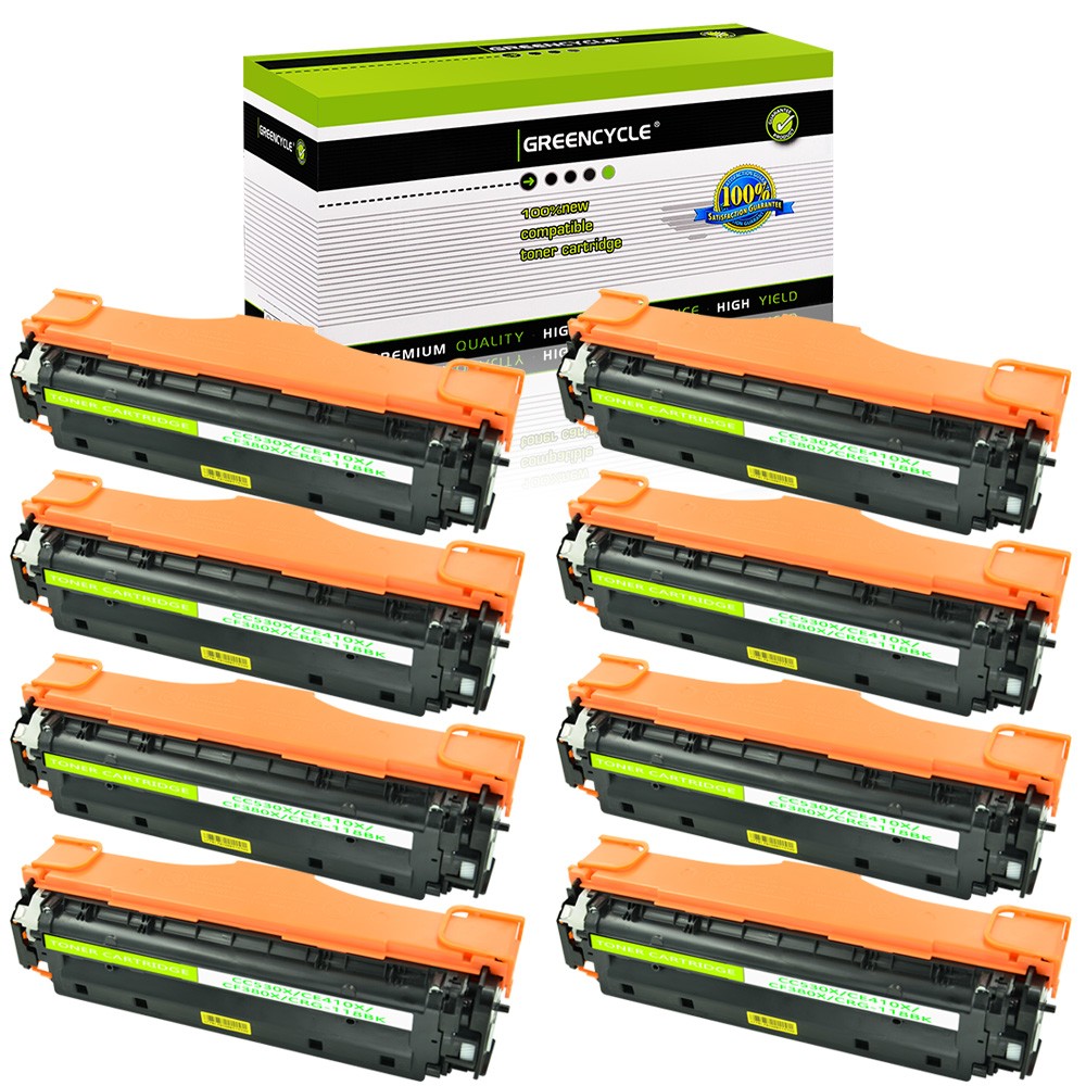 8PK BK High Yeild Toner For HP CC530X 304X Laserjet CP2020 CP2025 CM2320 CM2320N