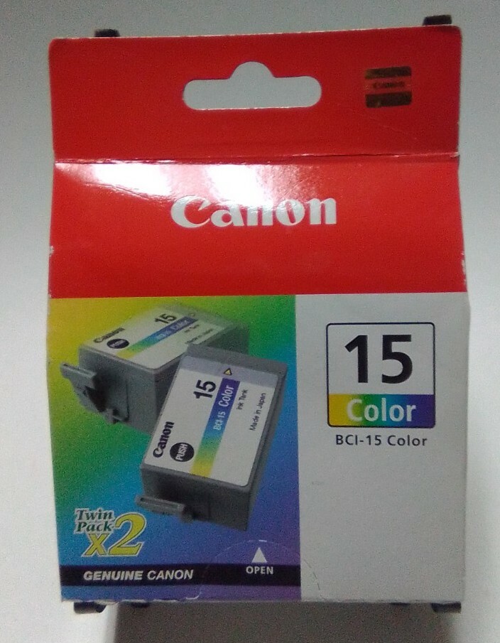 NEW Genuine Canon BCI-15 Color Ink Tank Twin Pack B11