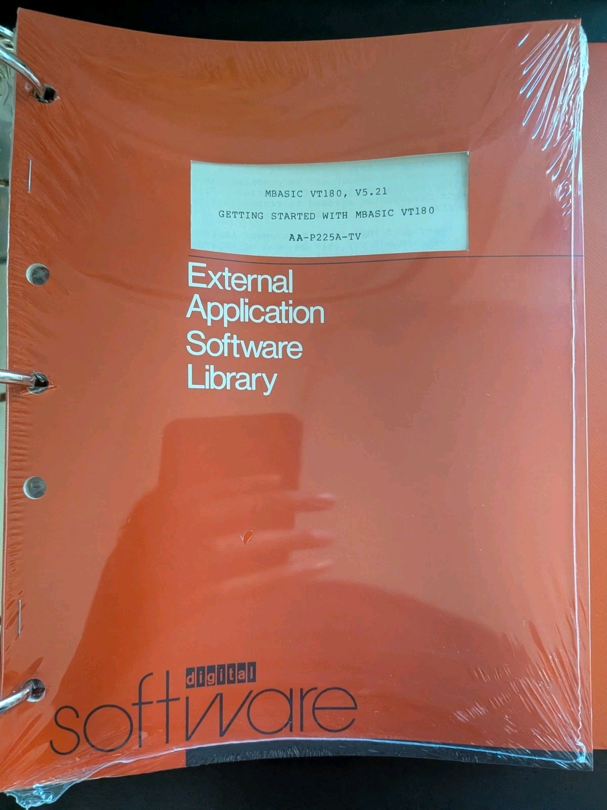 1982 Digital software "Mbasic VT180 V5.21" External software library Vintage