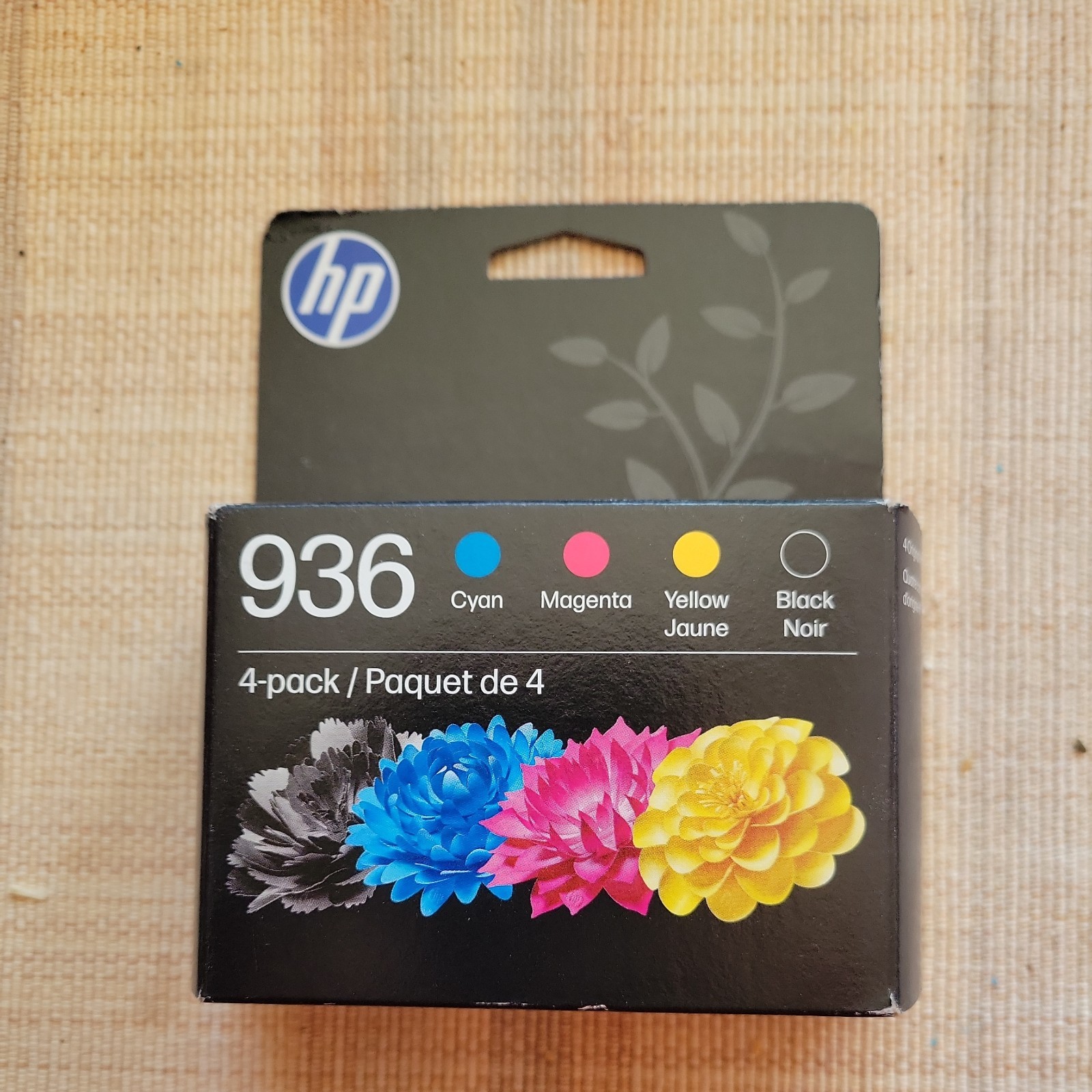 HP 936 4-Pack Ink 6C3Z5LN- Black/Cyan/Magenta/Yellow April 2028 Sealed