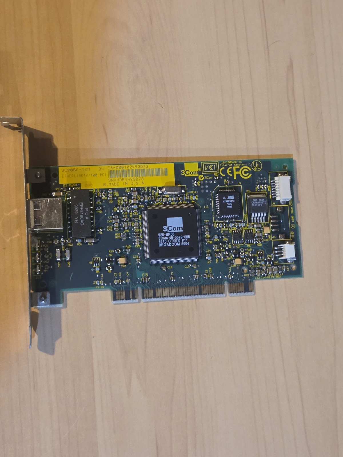 3COM 3C905C -TXM 10/10 Mbps Etherlink PCI NIC