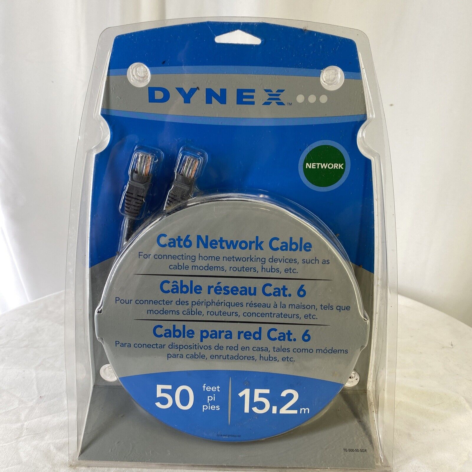 Dynex Cat6 Network Cable 50ft 15.2m  Brand New
