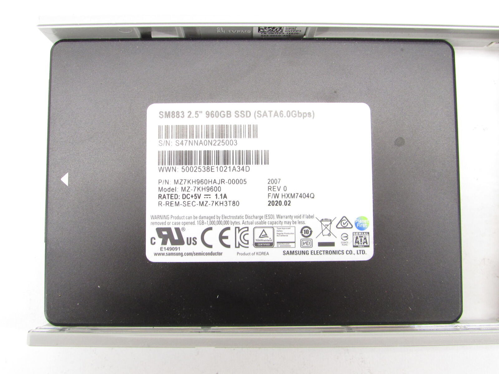 suitablefor Samsung SM883 MZ-7KH9600 960GB SATA 6Gbps 2.5" SSD Solid State Drive