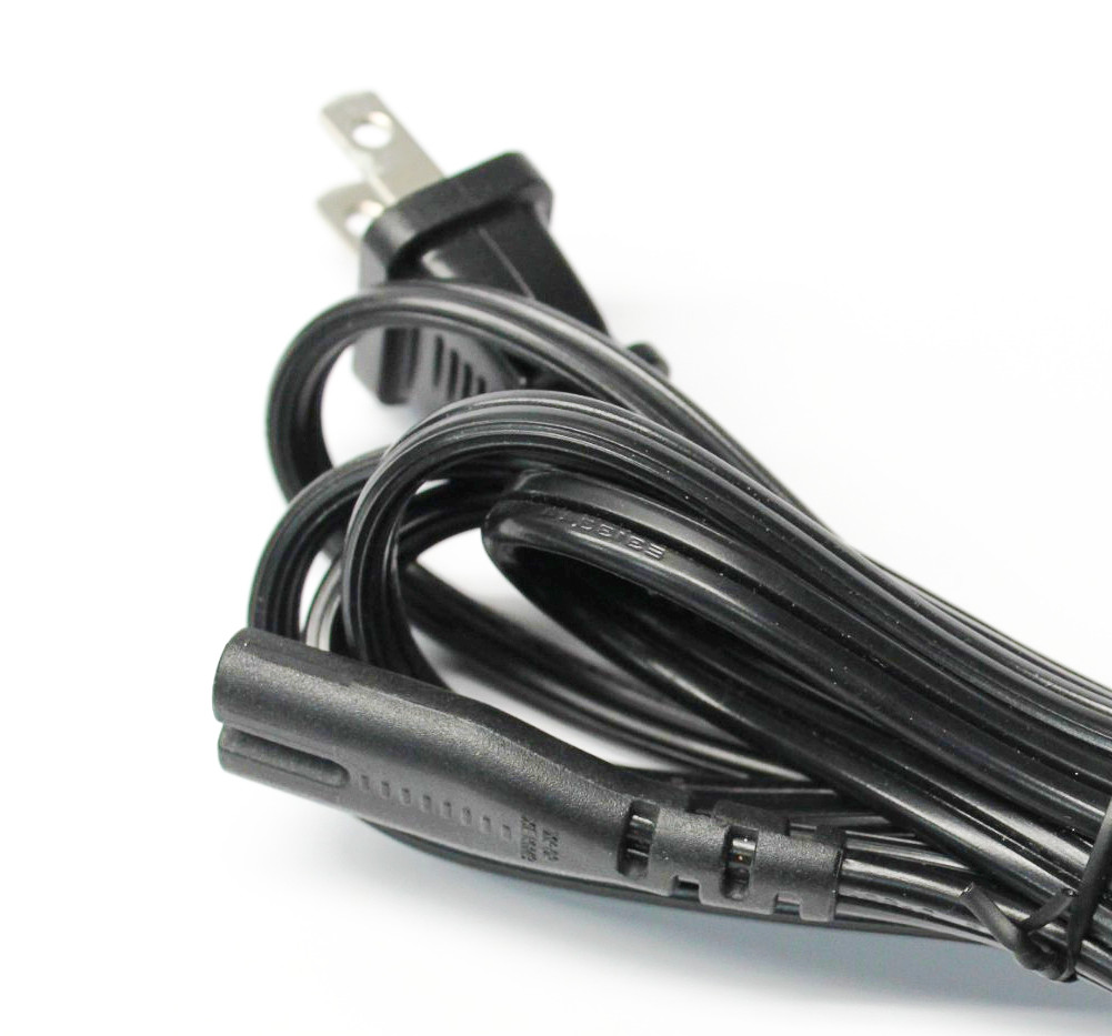 AC Power Cord Connector Cable Plug 2-Prongs for Polycom 2W Sound Station 2.4GHz