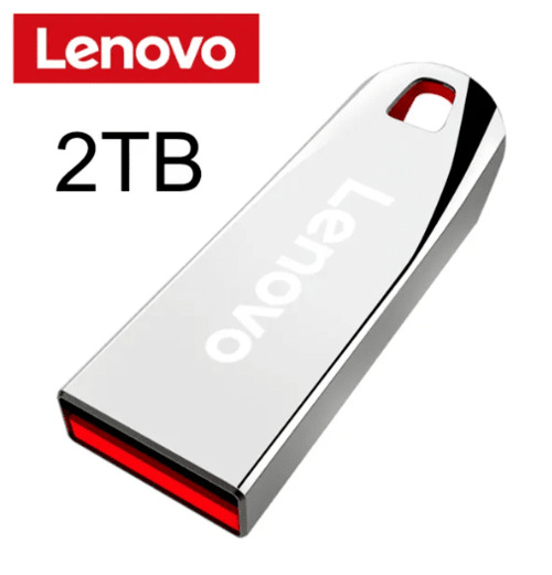 Original Lenovo 2TB Hi-Speed USB Flash Drive Mini Pen Drive Real Memory Storage