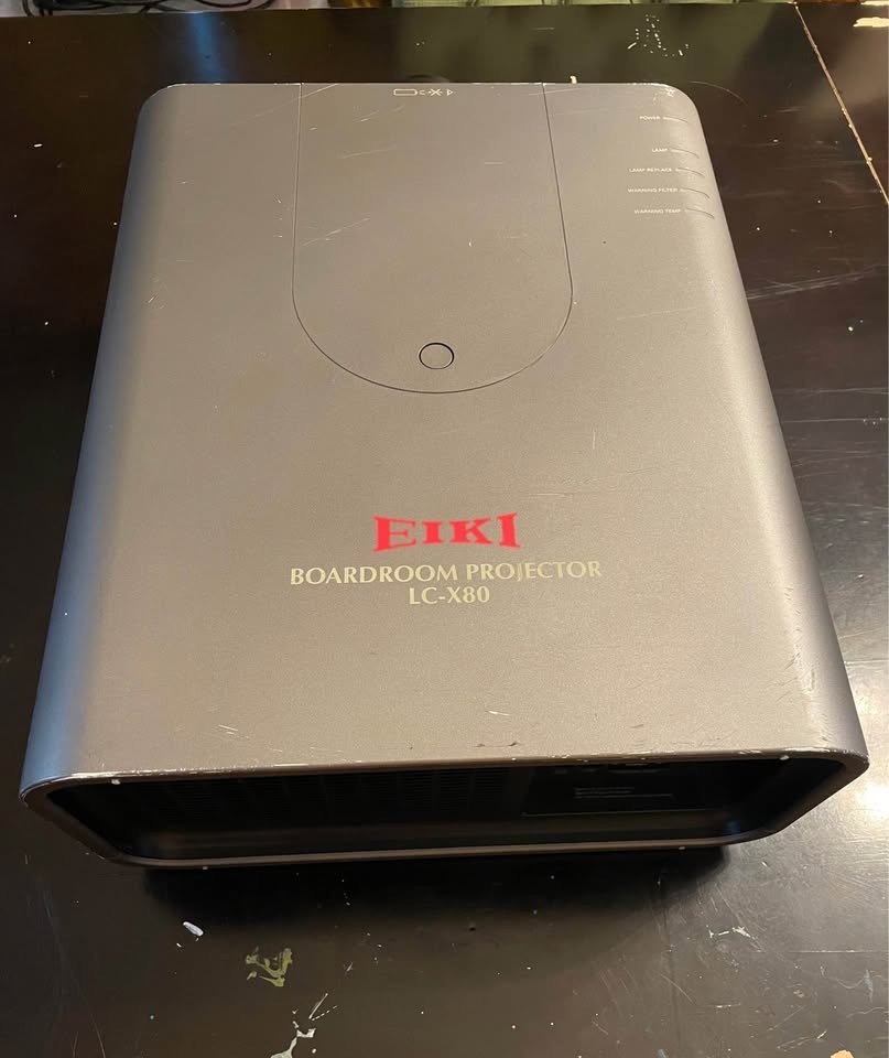 EIKI LC-X80 LCD Projector w/ Short Throw Lens - Tested & Working
