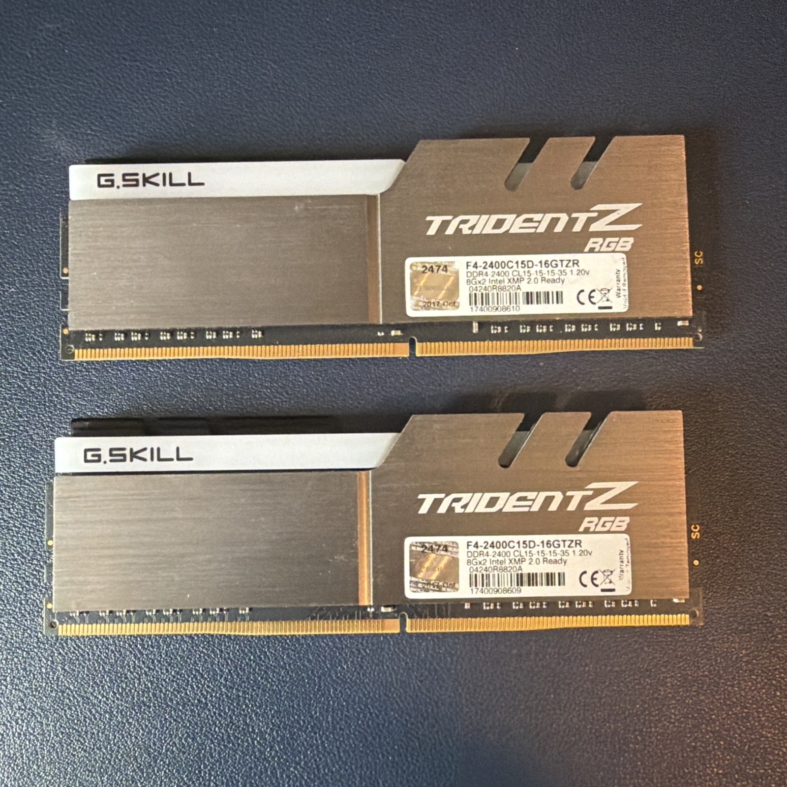 G.SKILL Trident Z RGB 16GB (2x8GB) DDR4-2400