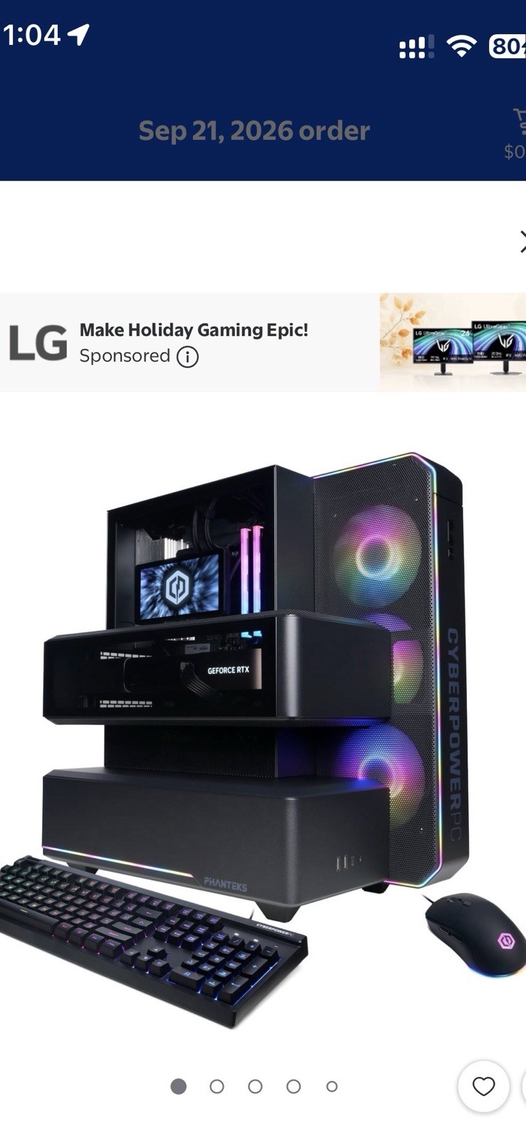 CyberPowerPC Gamer Supreme SLC8600WST Ultra 9 285k RTX 5080 32GG 1TB SSD