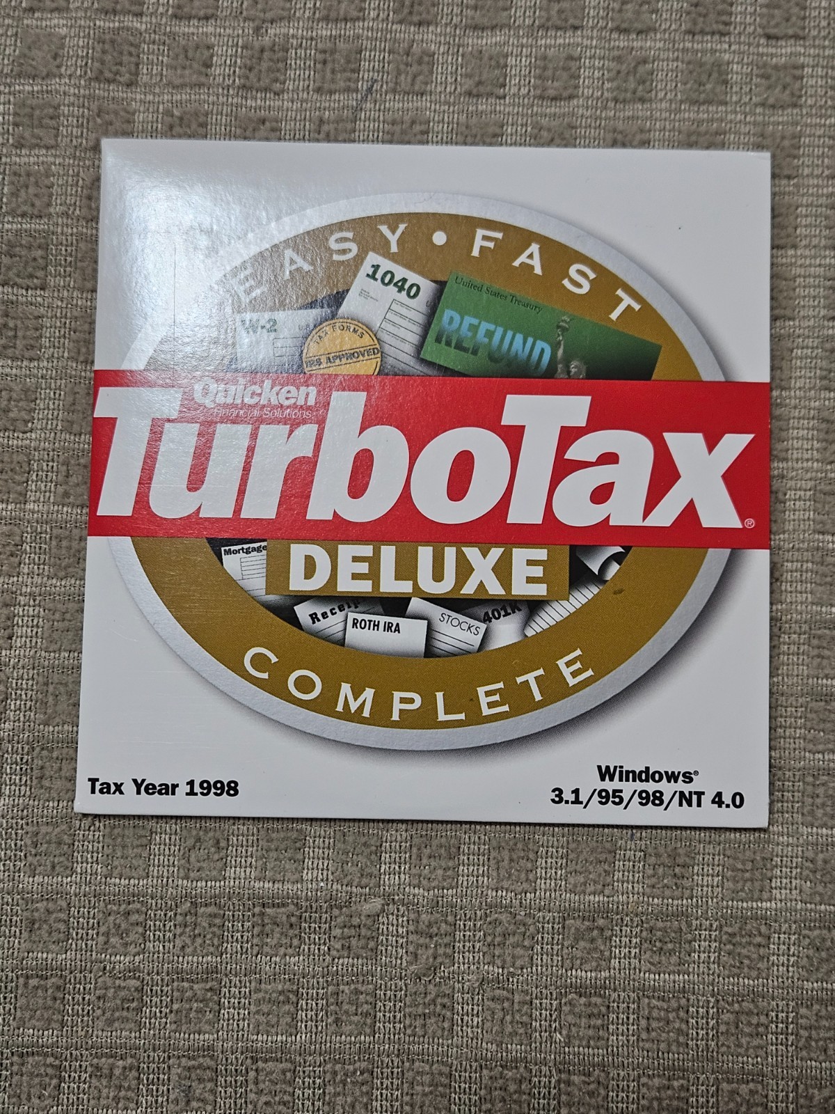 1998 TurboTax Deluxe Software Federal + State