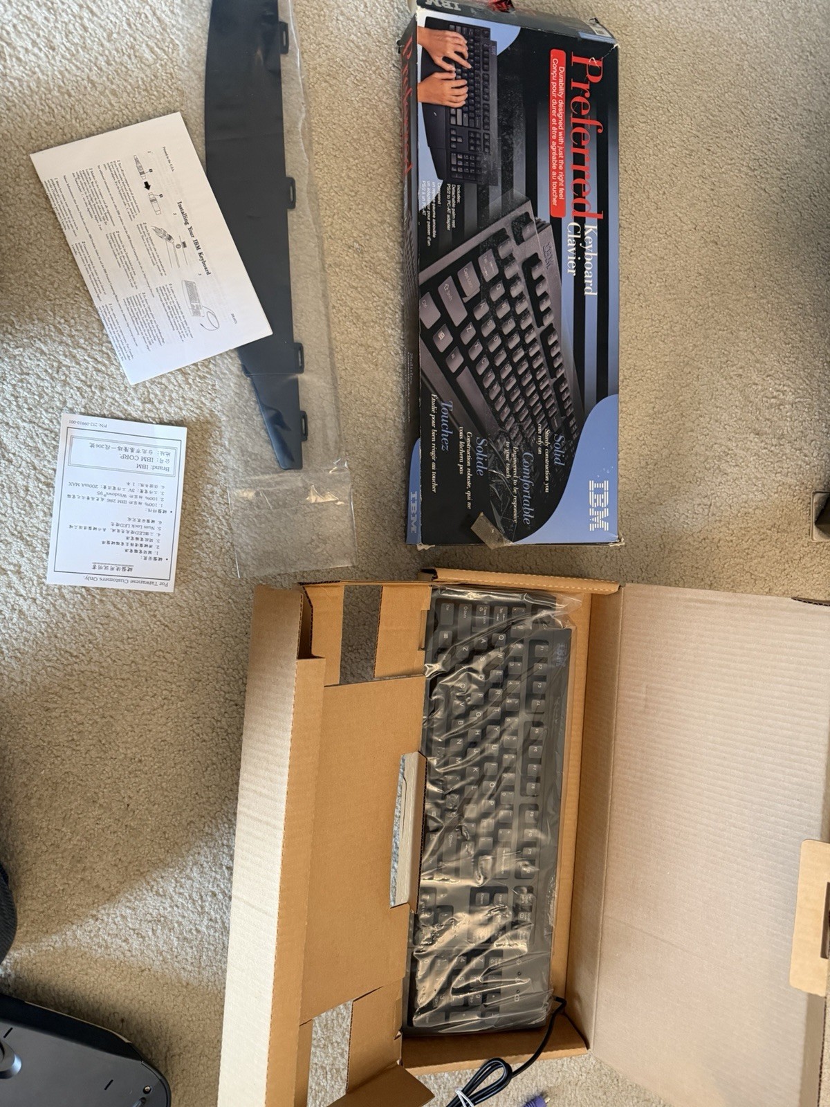 IBM Preferred Keyboard 28L3621 KB-9910 Wired Black Keyboard PS2 Open Box