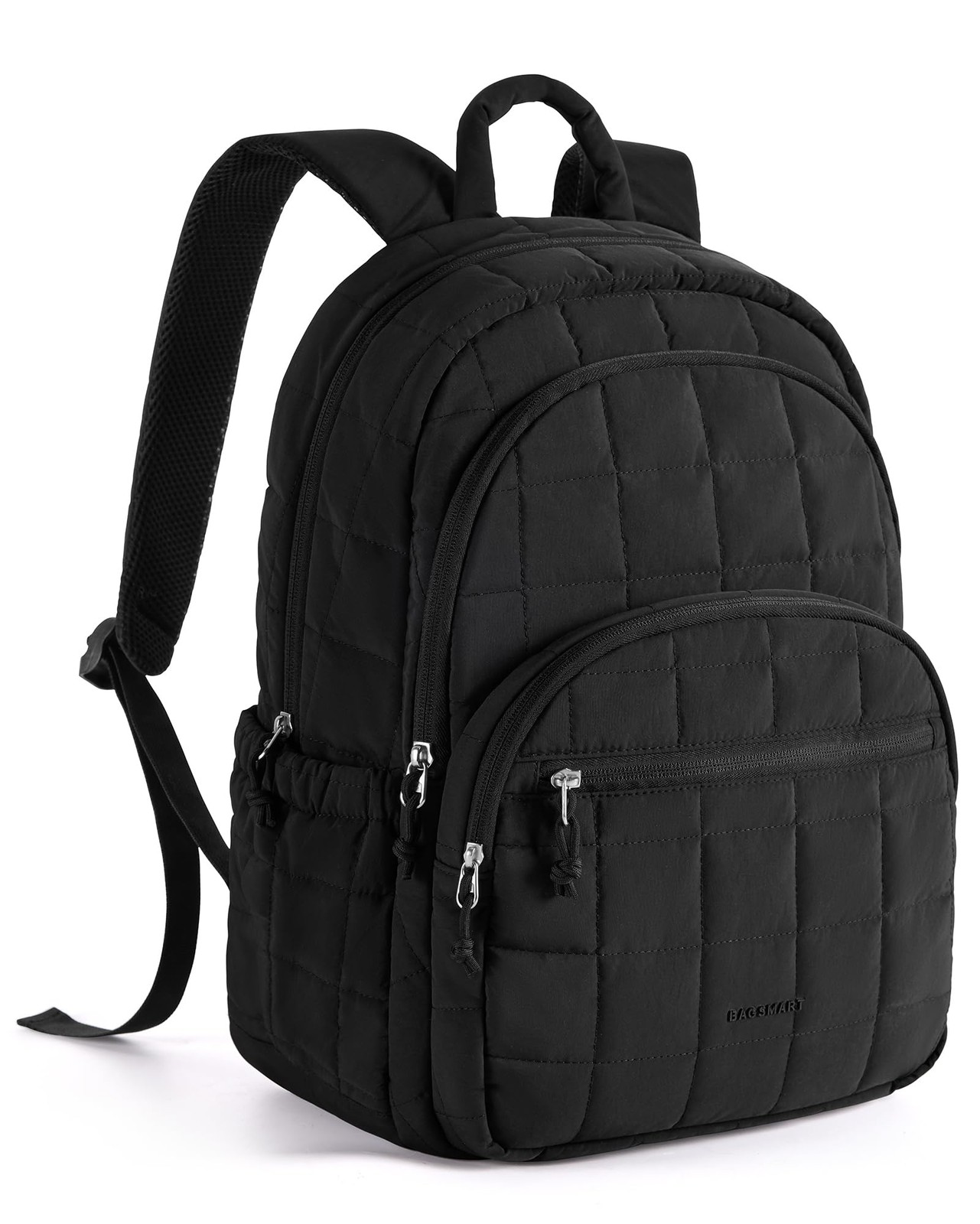 BAGSMART Travel Backpack for Women, 15.6" College Standard 15.6 Inch, Black