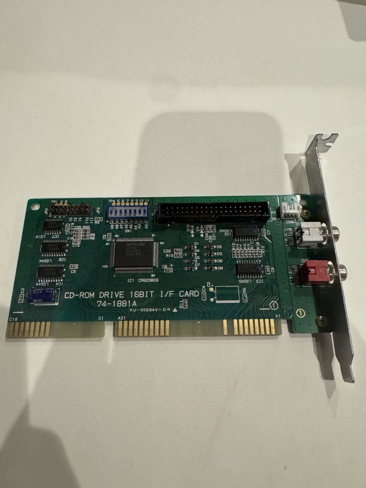 Vintage Mitsumi CD-ROM Drive 16Bit I/F Card 74-1881A