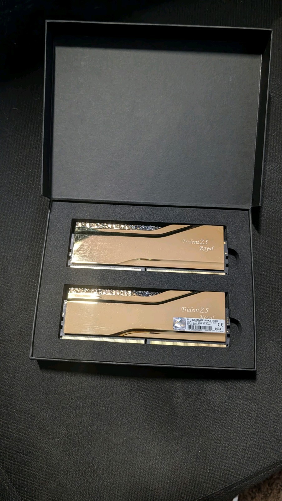 G.SKILL Trident Z5 Royal 48GB (2x24GB) DDR5-7200 DIMM Intel XMP 3.0 Never Used.