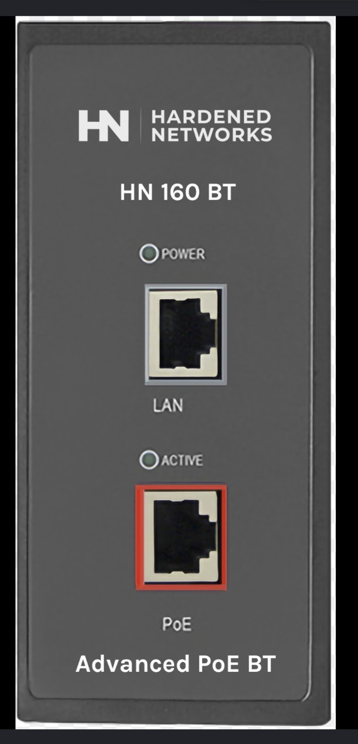 Hardened Networks HN-160BT 60W Port PoE Injector Ver: 2.0