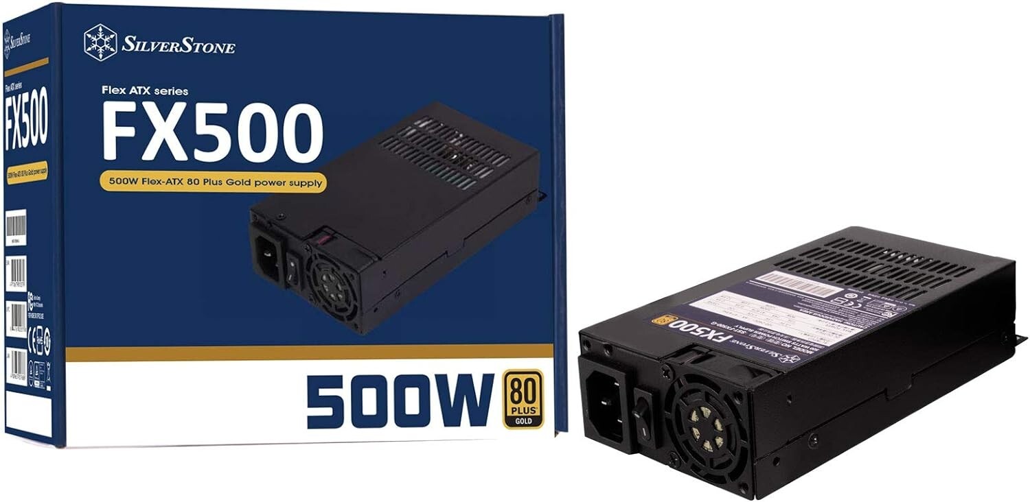 SilverStone Technology FX500-G, 500W Flex ATX 80 Plus Gold Power Supply