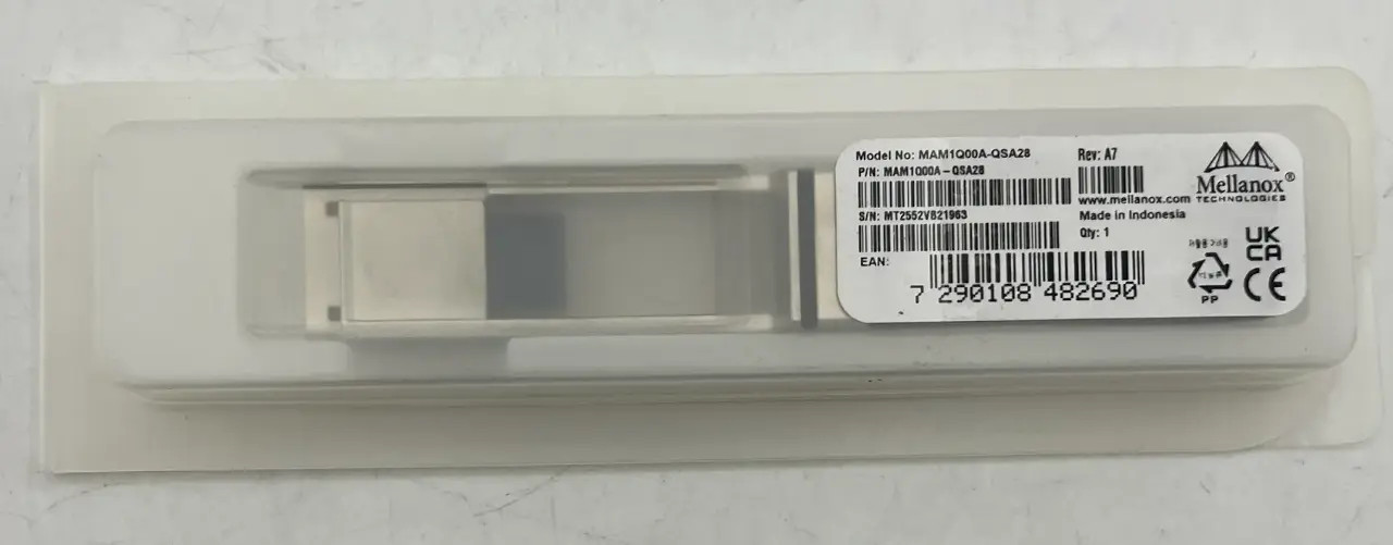 NVIDIA MELLANOX MAM1Q00A-QSA28 QSA28 QSFP28 TO SFP28 ADAPTER MODULE REVISION A7