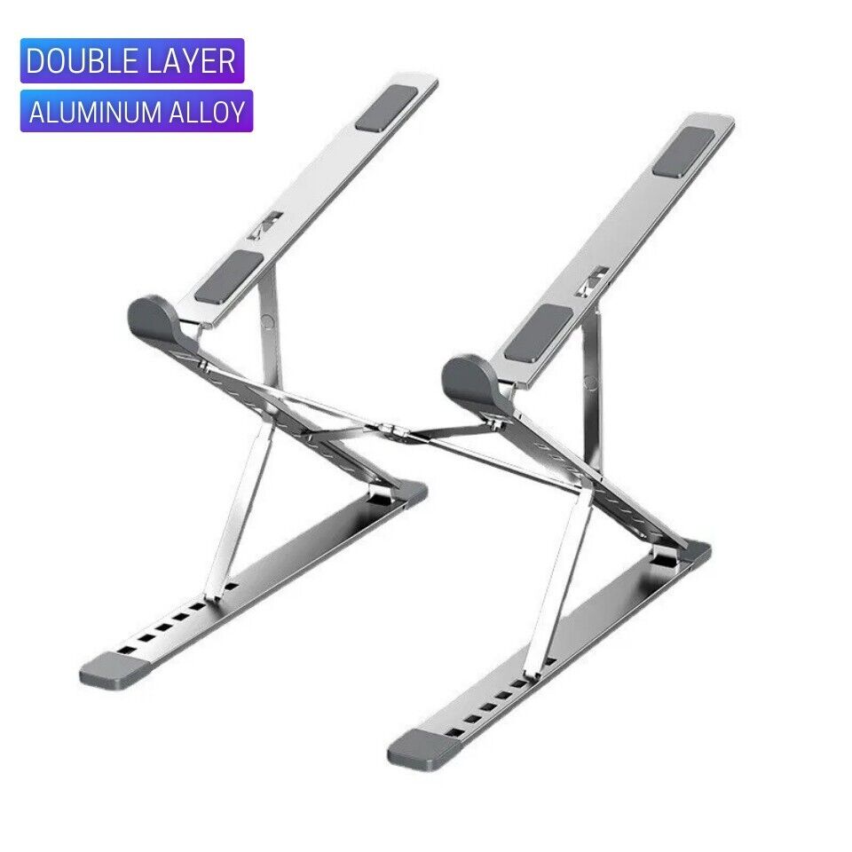 Double Layer Portable Laptop Stand Aluminum Alloy Foldable Laptop Stand
