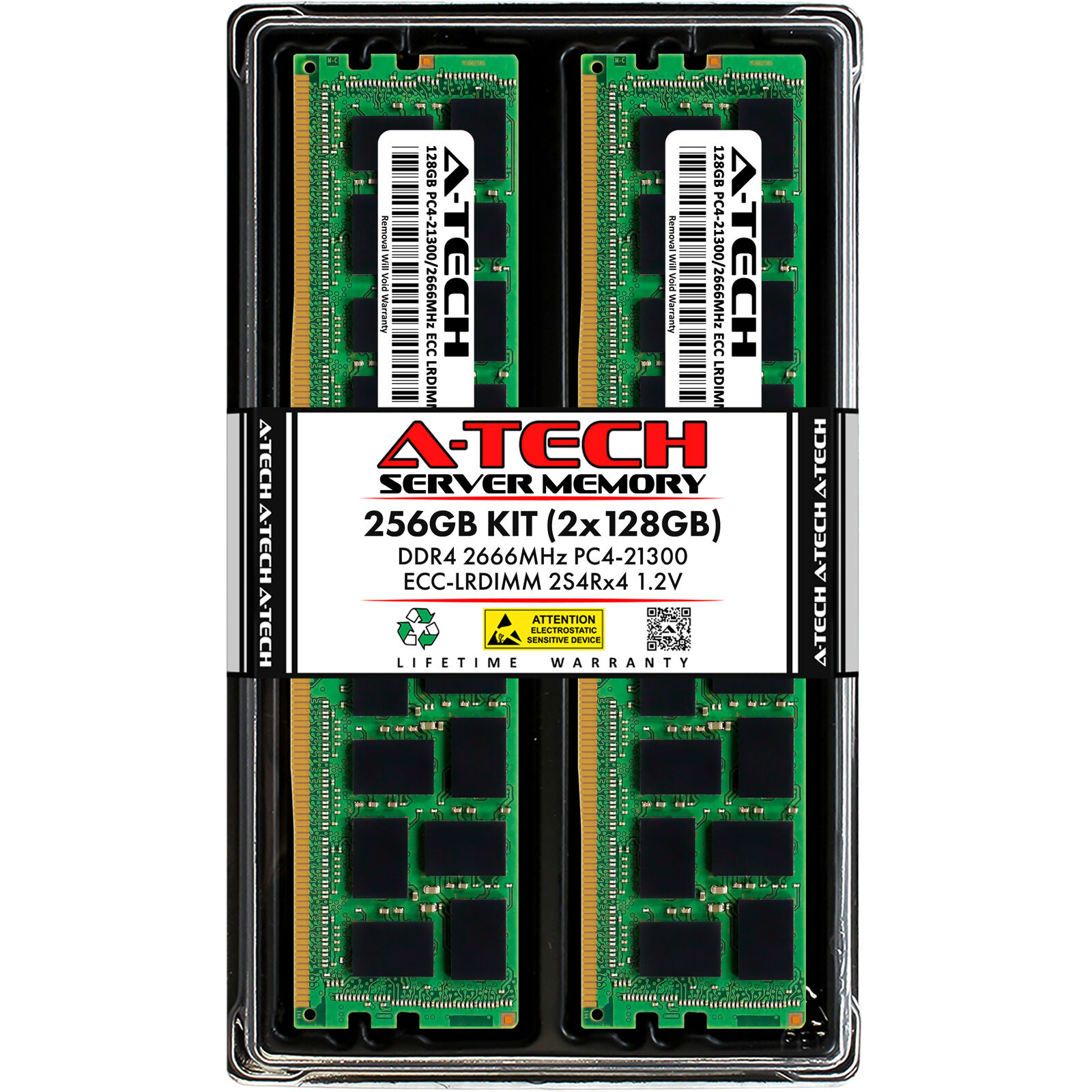 256GB 2x 128GB PC4-2666 LRDIMM Tyan Thunder SX TN70EB7106 Memory RAM