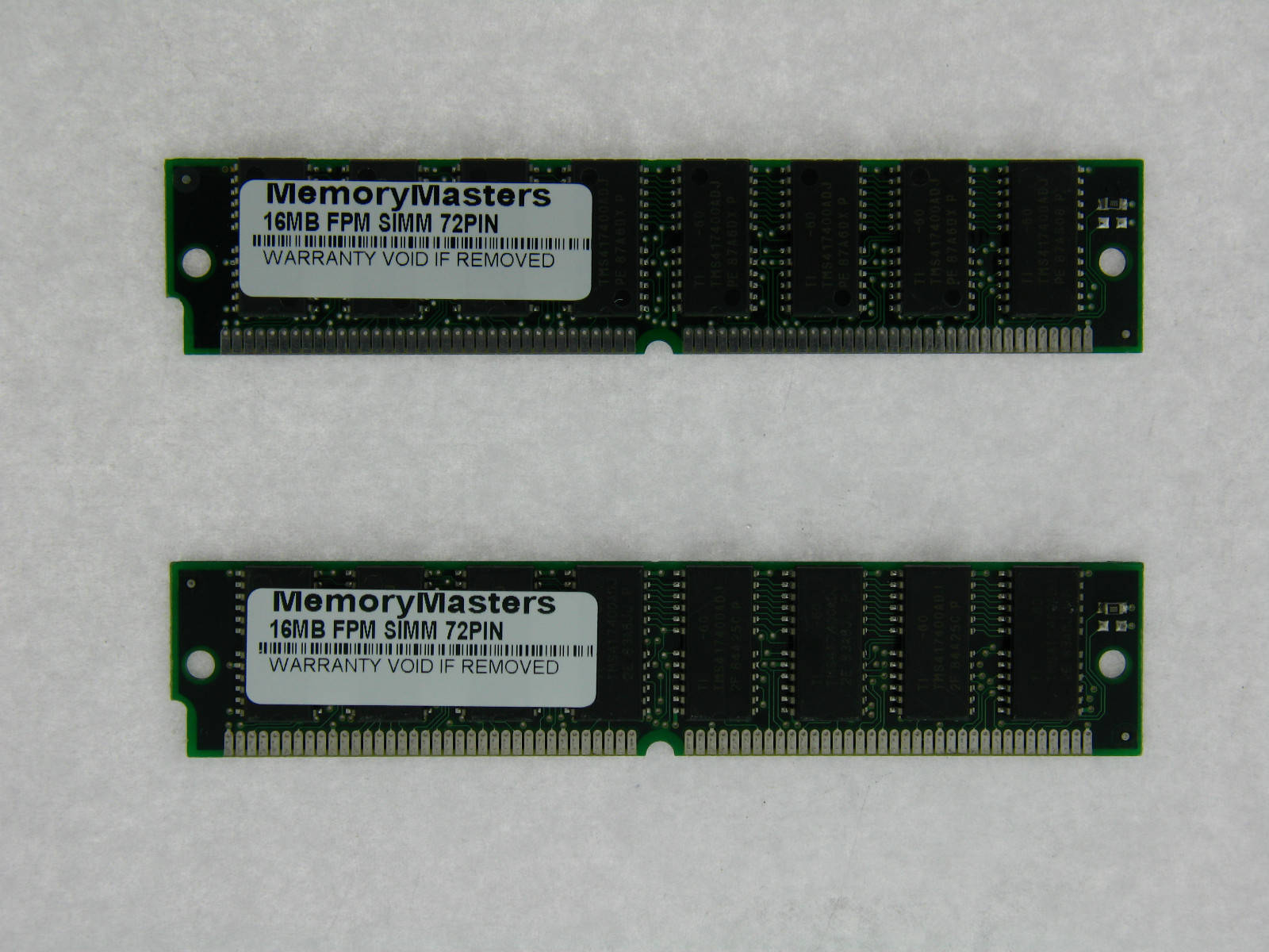 32MB (2X16MB) FPM NON-PARITY 60NS SIMM 72-PIN 5V 4X32