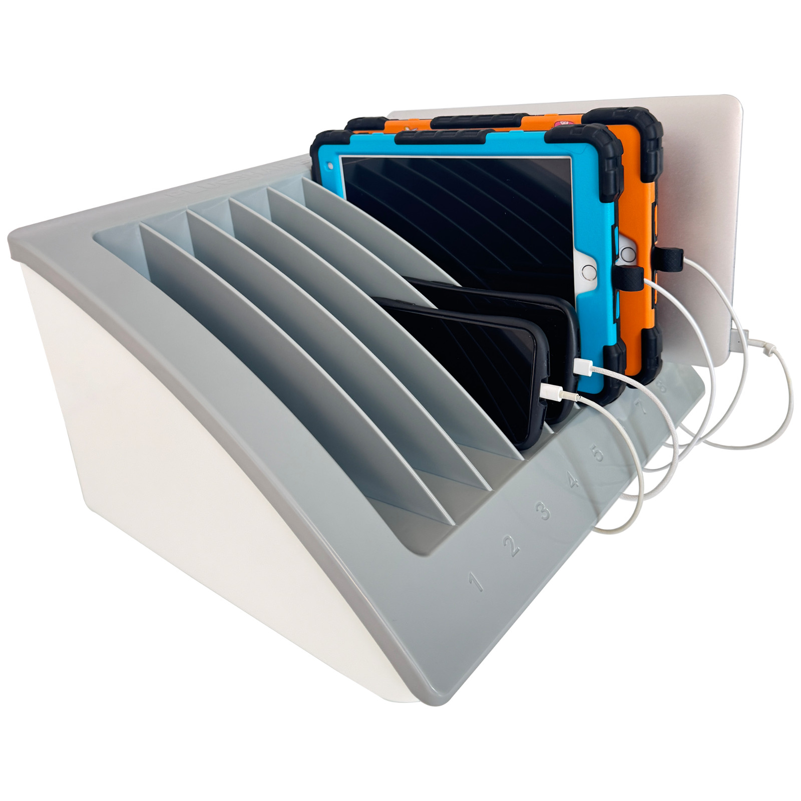 OPEN BOX 8-Device Charging Station – Fits Laptops, Chromebooks and Tablets
