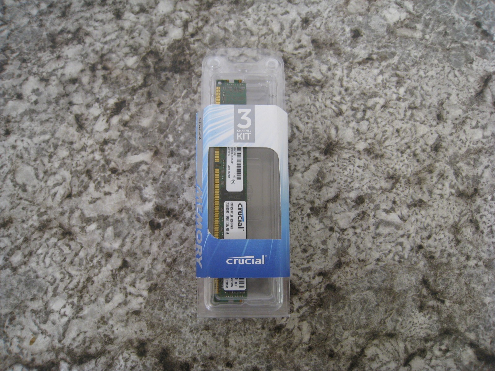 New 6GB 3x2GB Crucial CT2G3ERVLS8160B DDR3 PC3-12800 Server Ram Memory Lot