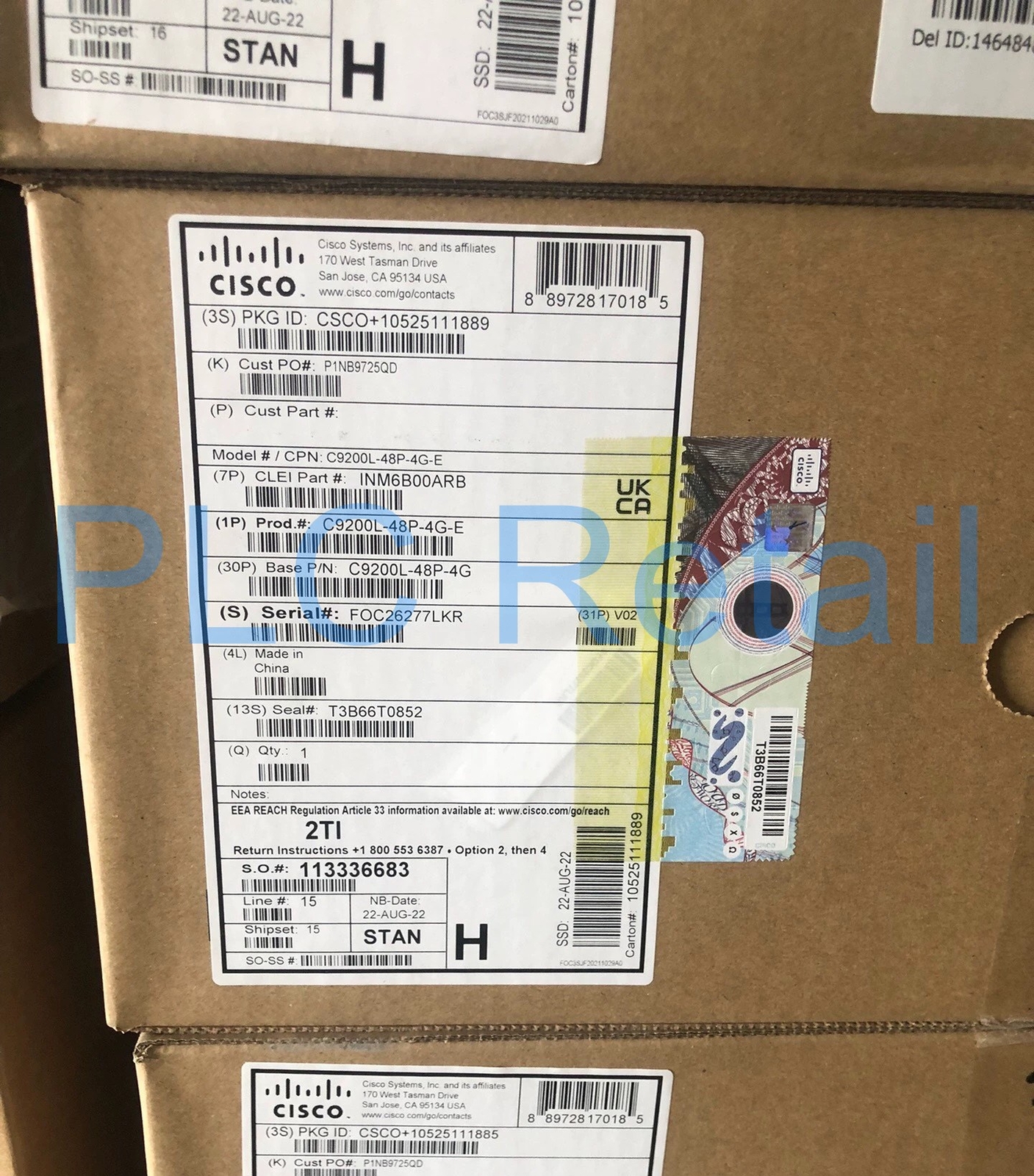 NEW CISCO C9200L-48P-4G-E 48 port POE switch FedEx or DHL