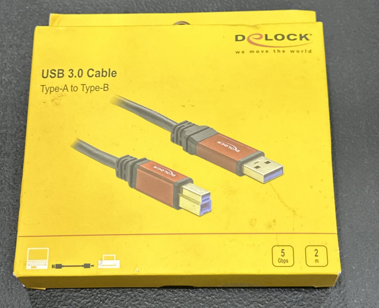 DeLOCK USB 3.0 Cable/USB A Male to USB B Male red 2M