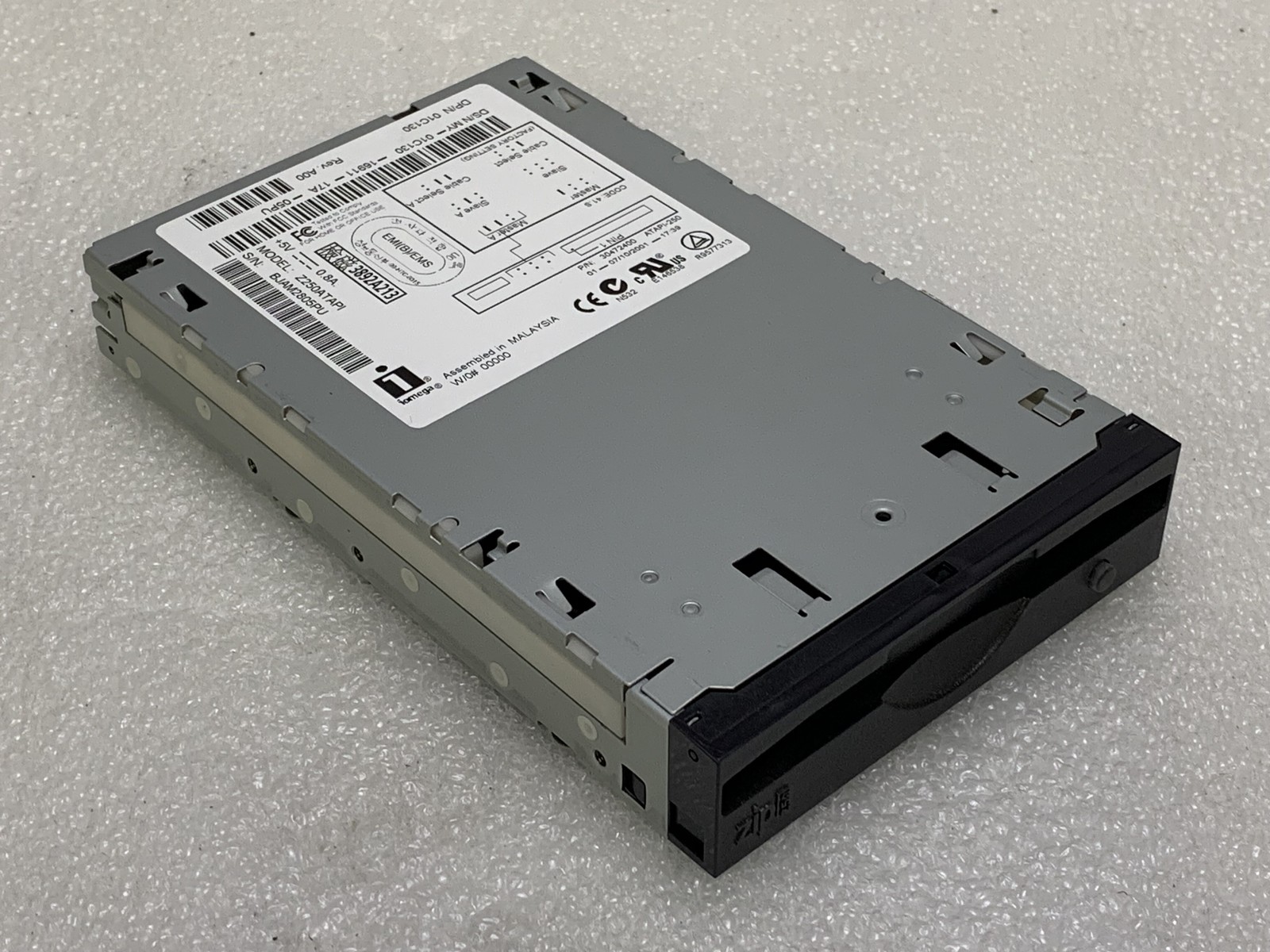 Vintage Iomega Zip 250 Internal IDE ATA Drive 250MB Disk Z250ATAPI **Tested