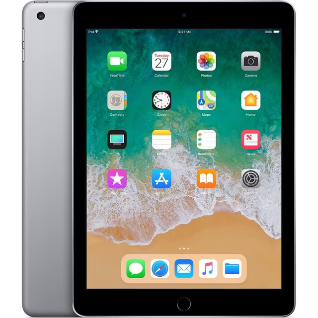Apple iPad 6th Gen (2018) A1954 128GB Space Gray Very Good Condition - Unlocked