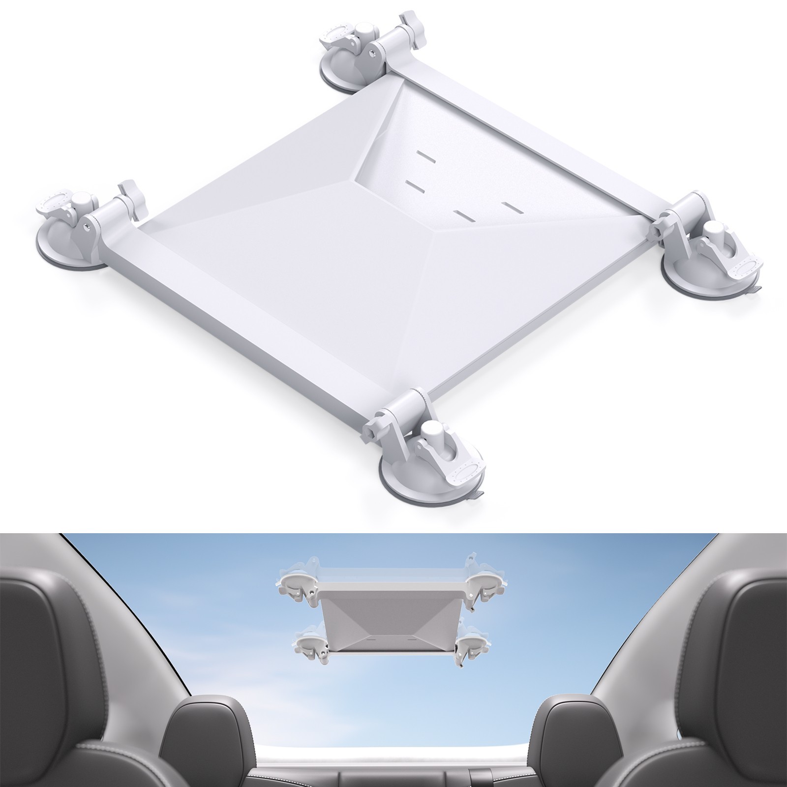 Starlink Mini Suction Cup Car Mount 4-Cup Roof Window Bracket 37x33cm 14.6x13in