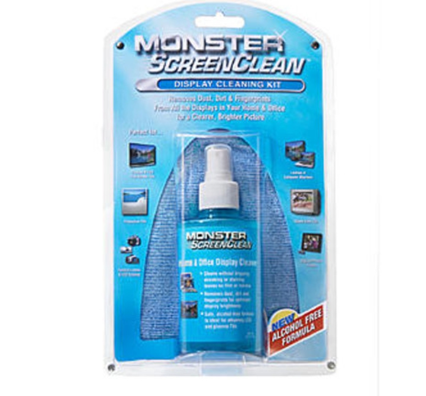 Monster ScreenClean Screen Clean Display Cleaning Kit TV Lens New B3 6.76 fl.oz